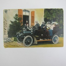 Antique Automobile Postcard 1906 Kansas City Missouri to Richmond Indiana RARE - £7.98 GBP