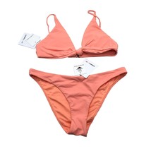 O&#39;Neill Saltwater Solids Bikini Set Rockley Bottom Pismo Top Orange XS - £30.32 GBP