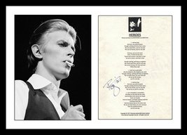 Ultra Rare - David Bowie - Rock Legend - Authentic Hand Signed Autograph - £234.31 GBP