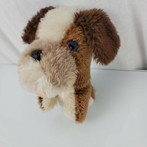 Vintage Wallace Berrie 806 Stuffed Plush Puppy Dog Brown White 1978 Nutshells 5" - £38.91 GBP