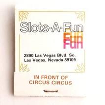 Slots A Fun Casino Room Vintage Matchbook Las Vegas Matches Unstruck E19J - $24.99