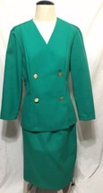 VTG BERG- RAY FROCKS Green Sz 12 made in USA EUC seperates skirt and top - £15.44 GBP