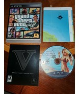 Grand Theft Auto V 5 PlayStation 3 PS3 Complete CIB w/Map Authentic - $229.70 MXN