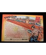 VTG Linen Postcard #14 Two Gun Lover Oren Arnold Dramatic True Stories W... - $16.73 CAD