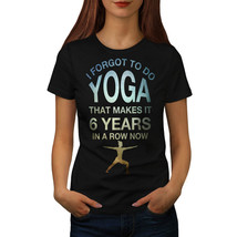 Wellcoda Yoga Excercise Womens T-shirt, Lazy Funny Casual Design Printed Tee - £14.78 GBP+
