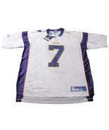 NWT Minnesota Vikings White Mesh Jersey Shirt #7 Jackson Men&#39;s Size XL F... - £42.77 GBP