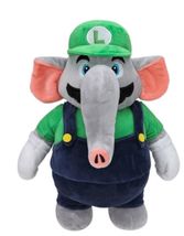 Luigi Elephant Plush Doll Stuffed Animal 11&quot; - £17.53 GBP