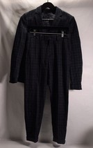 Zara Mens Suit 4 Way Stretch Plaid Double Button Blazer Pants 36 NWT - $99.00
