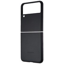 Official Samsung Leather Cover for Galaxy Z Flip3 5G - Black - £40.26 GBP