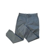 J.CREW THE BLEECKER Casual Pants Cotton Chino Khaki Pale Blue Size 31/32 - $24.74
