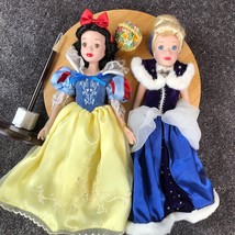 Disney Brass Key Keepsakes Porcelain Dolls Cinderella and Snow White - £28.53 GBP