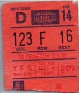 Yes Concert Ticket Stub September 6 1980 Madison Square Garden New York - £27.24 GBP