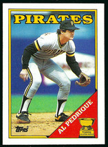1988 Topps #294 Al Pedrique Pittsburgh Pirates All Star Rookie Cup - £1.47 GBP