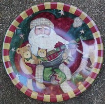 Susan Winget Dessert Plate 8&quot; Santa and Toys - £11.59 GBP
