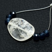 Crystal Quartz Smooth Nugget Jade Beads Natural Loose Gemstone Making Je... - $2.99