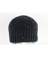 Under Armour Spell Out Chunky Cable Knit Fisherman Beanie Hat Cap Black ... - $24.70