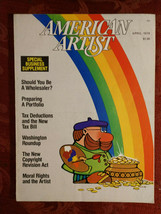 American Artist April 1978 Harry Jackson Ann Leggett Shirley Clement - £6.33 GBP