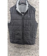 Ariat Vest Men&#39;s Medium Black Grey Quilted Reversible Pockets Outdoor HI... - $39.99
