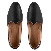 Mens Nagra Jutti Mojari ethnic Shoe soft leather loafer US size 7-11 Black Curve - £38.41 GBP
