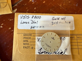 NEW VTG 1980&#39;s Men&#39;s Lorus Watch Gold Quartz Dial Water Resistant 29mm V515-8a00 - $28.49