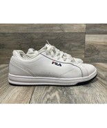 FILA Reunion Low-Profile Sneakers | White Leather | Size 8 | Womens - £18.60 GBP