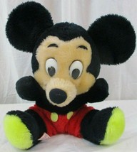 Vintage Mickey Mouse Stuffed Toy by R. Dakin &amp; Co. Walt Disney Productions 8&quot; - £16.43 GBP