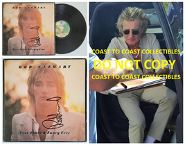 Rod Stewart signed Foot Loose &amp; Fancy Free album vinyl record COA proof auto - £359.13 GBP
