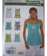 Simplicity Misses’ Tops Size4-12 #3788 Uncut - $6.77 CAD