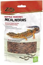 Zilla Reptile Munchies Mealworms 22.5 oz (6 x 3.75 oz) Zilla Reptile Munchies Me - £58.39 GBP