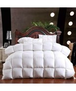 White Goose Down 4kg Cotton King Size Comforter Blanket Quilt - £177.50 GBP