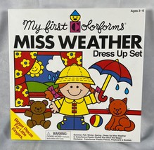 My First Colorforms MISS WEATHER Dress Up Set stick on fun 2017 Nearly Complete - $8.81