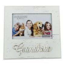 Juliana White Antique Frame Metal Words 6x4 Grandkids - WFW419GK - £9.45 GBP