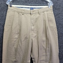 Polo Ralph Lauren Vintage Men’s Chino Pants Pleated Made In USA Beige Sz... - $31.93