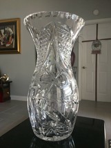 Stunning Vintage Hand Cut Crystal Vase From France - $92.57