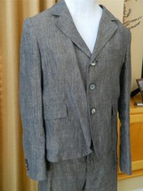 Marni Linen Pant Suit Cropped Pants Blazer Jacket 44 Great - £150.48 GBP