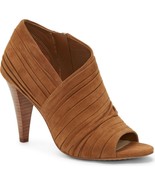 Women Vince Camuto Anara Peep Toe Booties, Multi Sizes Brown True Suede ... - £94.86 GBP