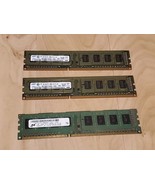 6GB (3x2GB) Ram DDR3 PC3-10600V-08-10-AO Samsung/Micron Crucial - $28.04 CAD