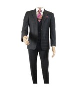 Men Suit BERLUSCONI Turkey 100% Italian Wool Super 180's 3pc Vested #Ber... - €303,03 EUR Men Suit BERLUSCONI Turkey 100% Italian Wool Super 180's 3pc Vested #Ber... - €303,03 EUR