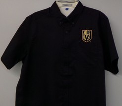 Vegas Golden Knights Mens Short Sleeve Button Easy Care Shirt XS-6X, LT-4XLT New - £21.99 GBP+