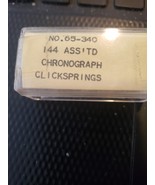 NEW Old Stock LOT of Watch Watchmakers Assorted Chronograph Click Spring... - $1,744.82 MXN