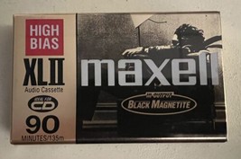 Maxell XLII 90 Minutes Type II High Bias Cassette Tape Audio Black Magnetite New - £7.46 GBP