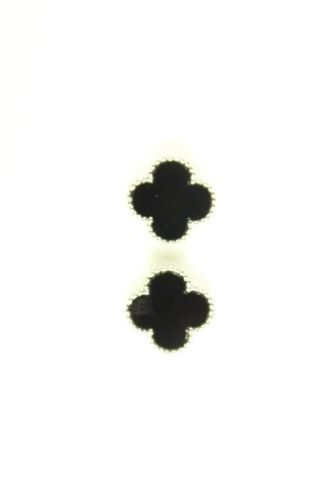 Silver Plated Clover Earrings