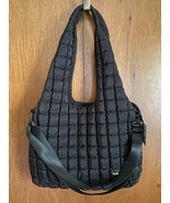I &amp; R Iris &amp; Rainbow Classic Iris Puff Hobo Bag Purse Quilted Black Plus... - $49.49