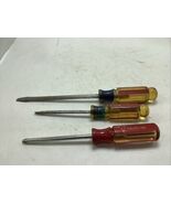 USA Craftsman 3 piece screwdriver lot Phillips, Slotted, WF series - $274.97 MXN