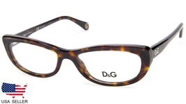 New D&amp;G Dolce &amp; Gabbana Dg 1202 502 Havana Tortoise Eyeglasses 51-16-135 B29mm - £34.73 GBP