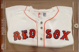 Vintage MLB Baseball Mini Fabric Team Jersey Red Sox 4&quot; Long - £15.51 GBP
