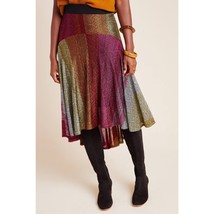 New Anthropologie Cecilia Prado Geo Abstract Midi Skirt $170 SMALL Pink ... - £42.02 GBP