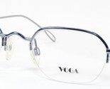 VOGA 752 011 Blau Silber Selten Brille Brillengestell 47-18-140mm Italien - $1,036.50 MXN
