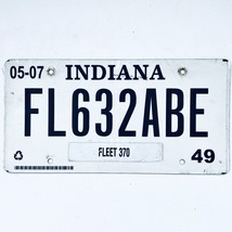 2007 United States Indiana Marion County Fleet License Plate FL632ABE - $11.87