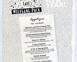 Cafe Wolfgang Puck Menu Disneyworld Live Love Eat Happy New Year - £19.45 GBP